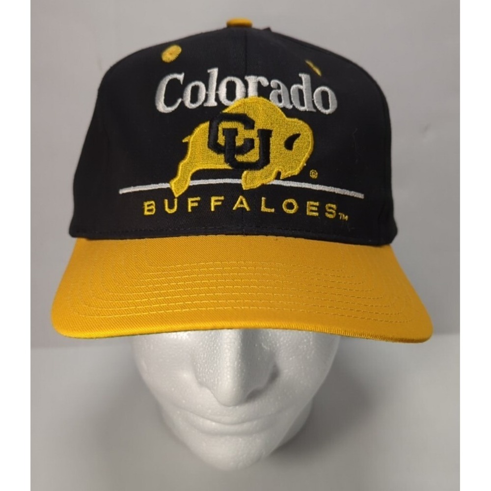 Colorado University Buffaloes Vintage 90s CU Buffs Logo Snapback Hat Cap NWT